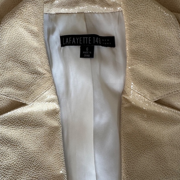 Leather Lafayette 148 New York Jacket - Vintage - Sz 6 - Picture 3 of 8